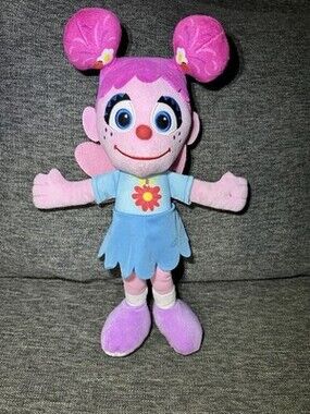 Sesame Street Abby Cadabby Plush Doll Fairy Wings Flower Dress 17"